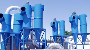 Industrial cyclone separator airflow and pressure-drop optimization