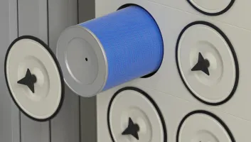 Commissioning airflow and controls for a laser cutting dust collector