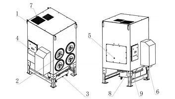 Laser dust collector differential pressure and airflow optimization
