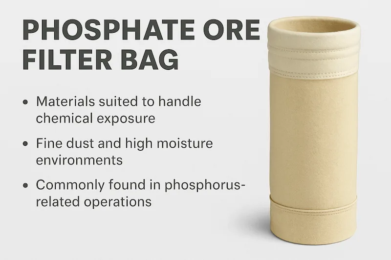 Phosphate Ore Filter Bag Applications in Dust Collection Systems